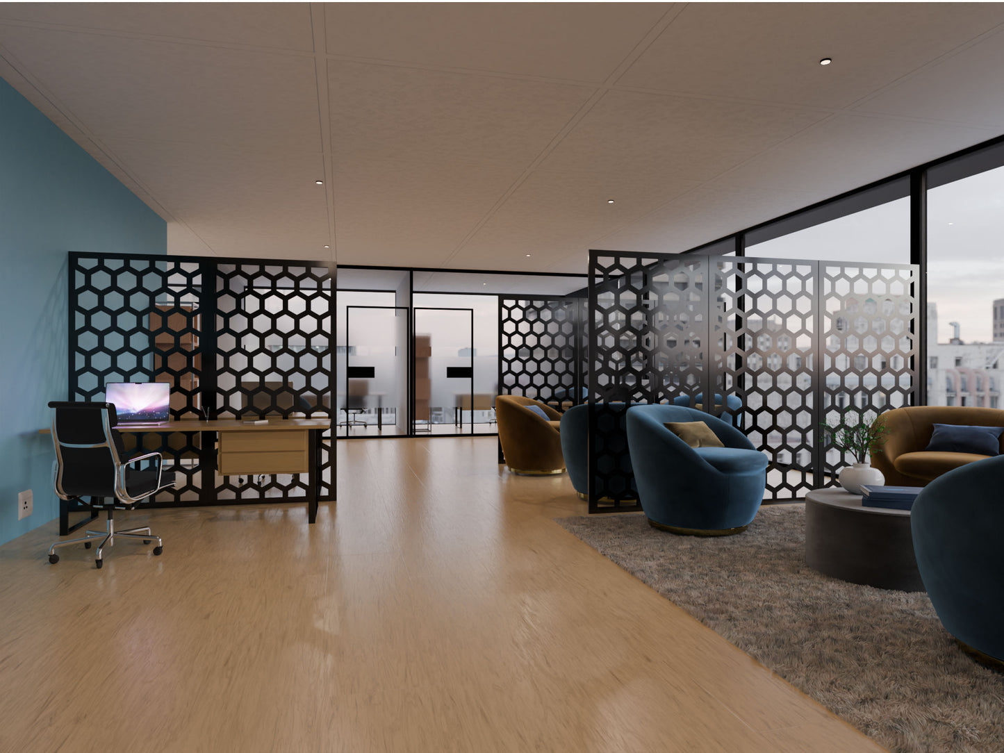 Hexagonal Pattern Screen