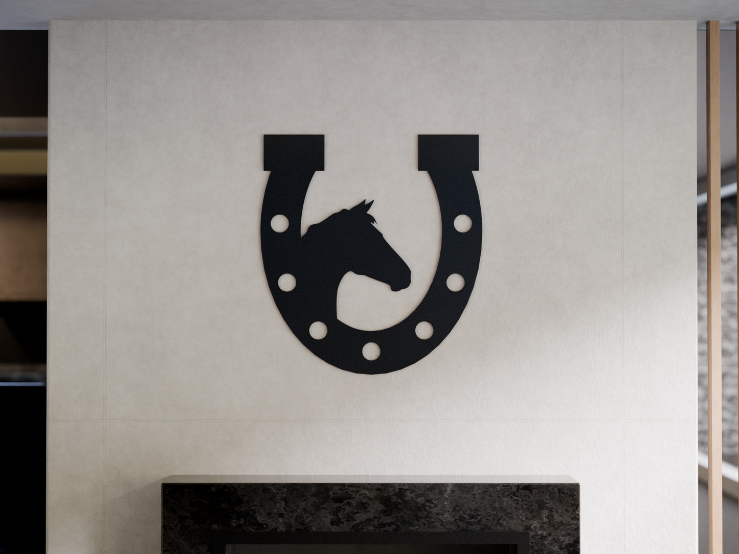 Horseshoe with Horse Head