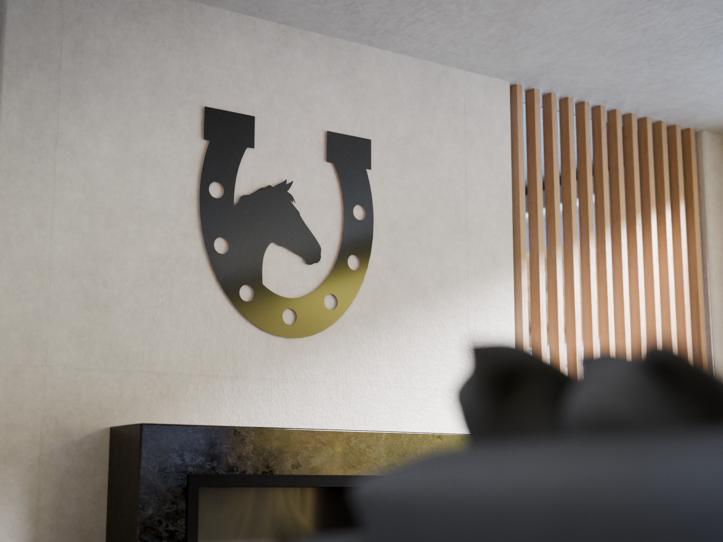 Horseshoe with Horse Head