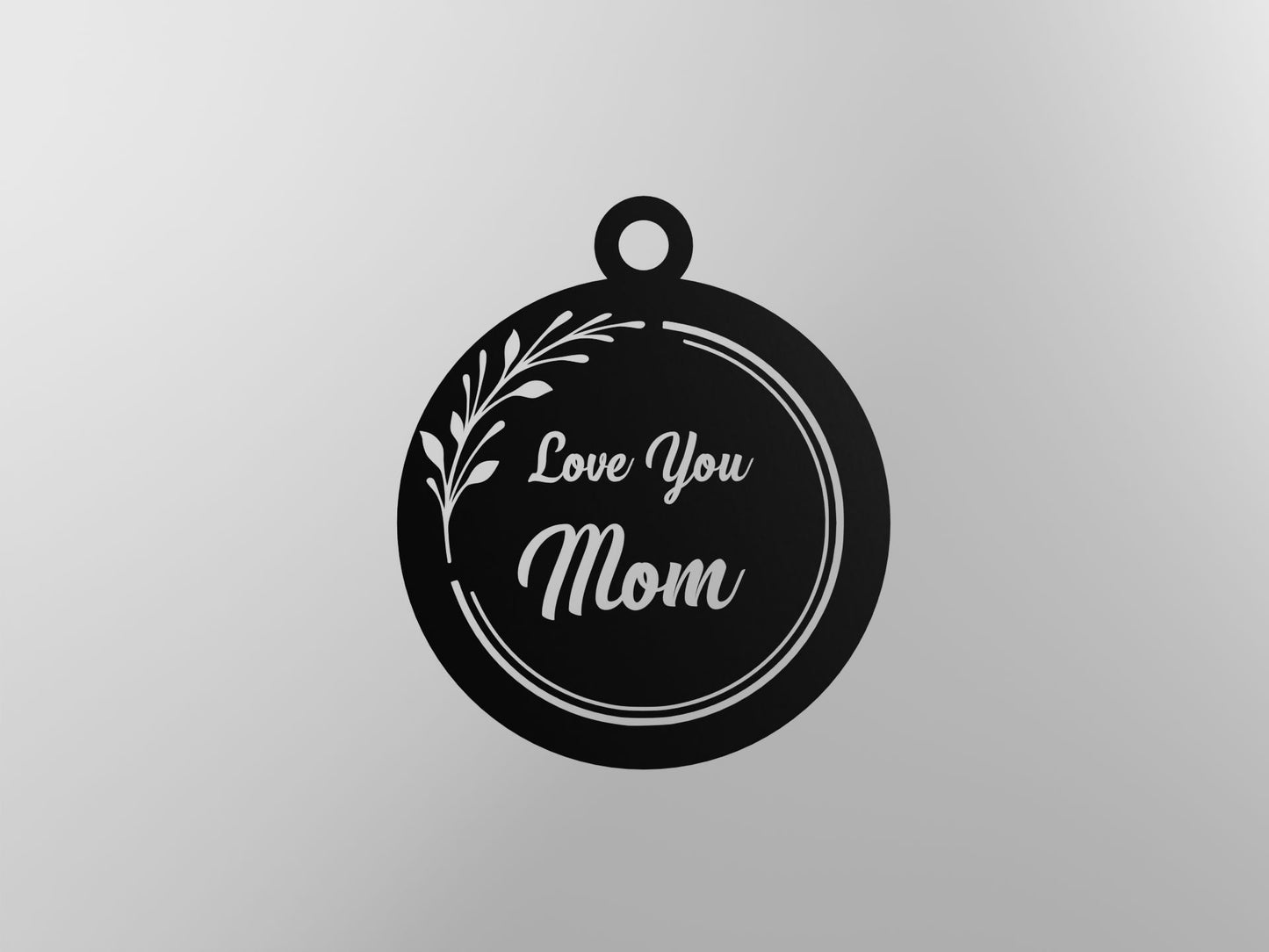 Love You Mom Floral - Keychain