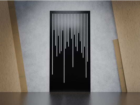 Vertical Lines Cascade Screen