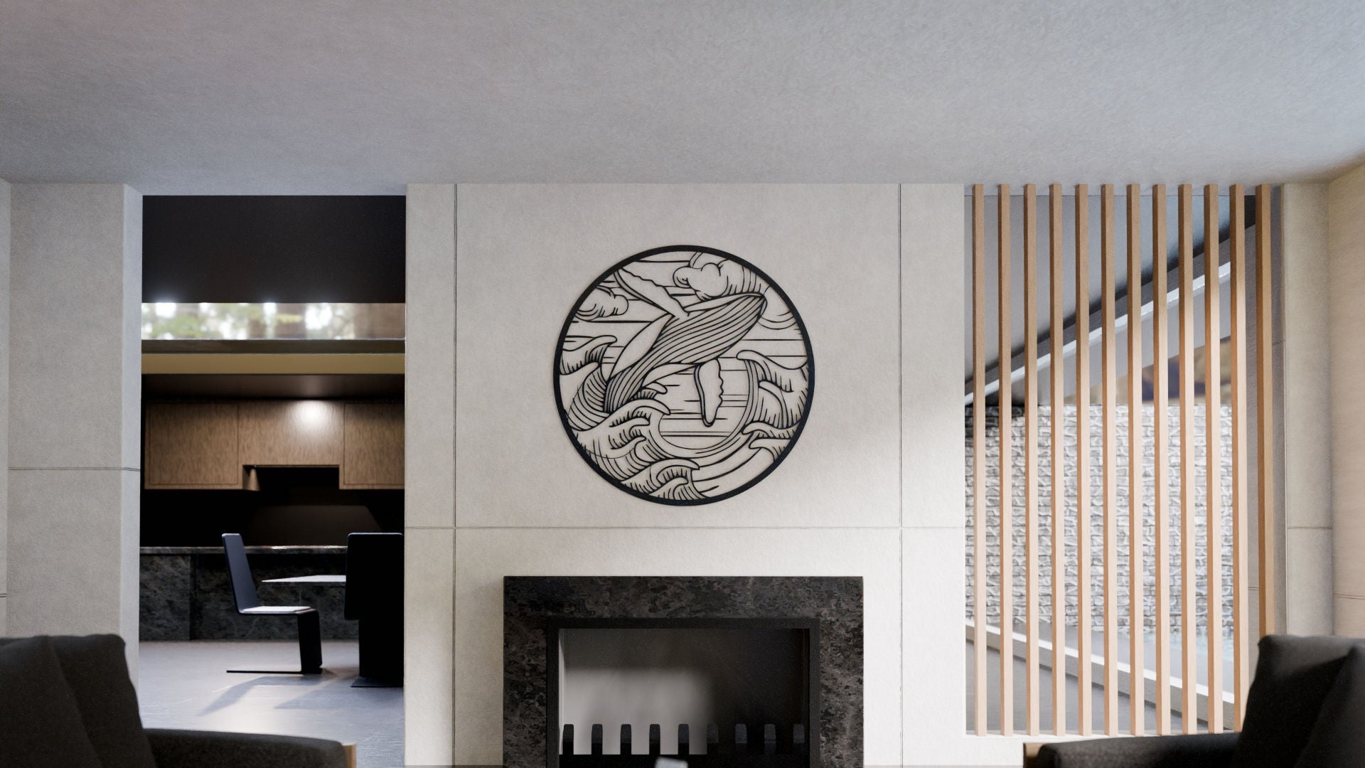 Whale Metal Wall Art