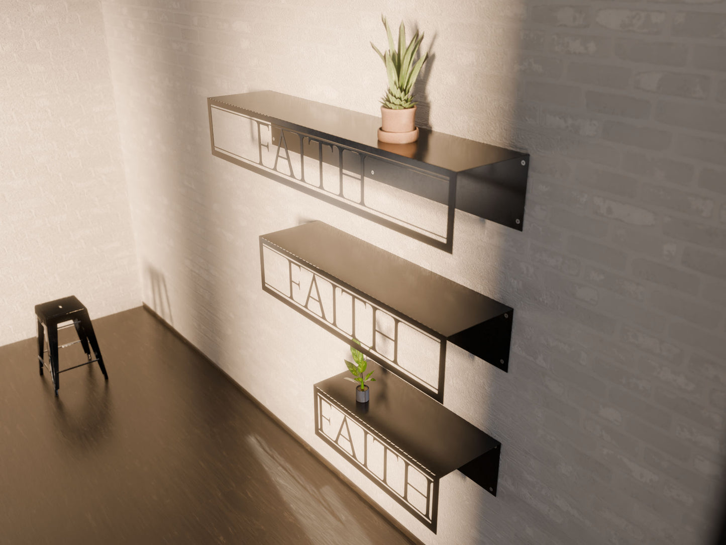 Metal Shelf - Faith