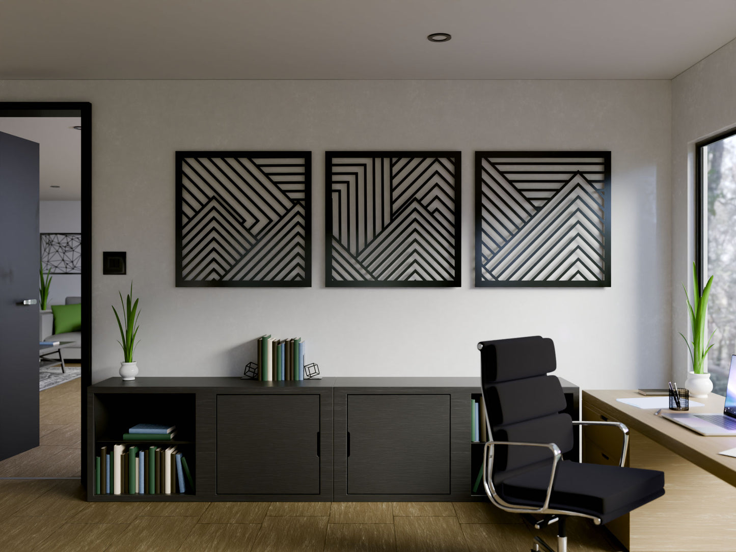 Geometric Line Pattern Set