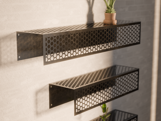 Metal Shelf - Hexagon