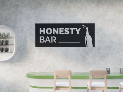 Honesty Bar Horizontal Sign