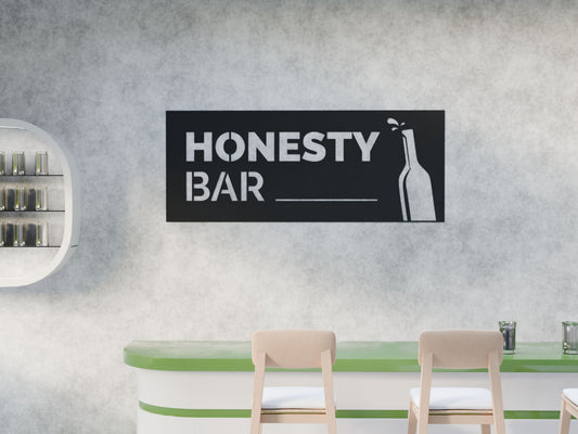 Honesty Bar Horizontal Sign