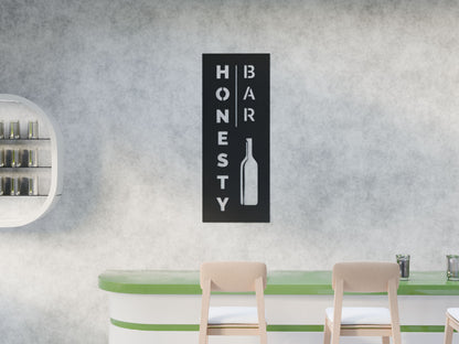 Honesty Bar Vertical Sign