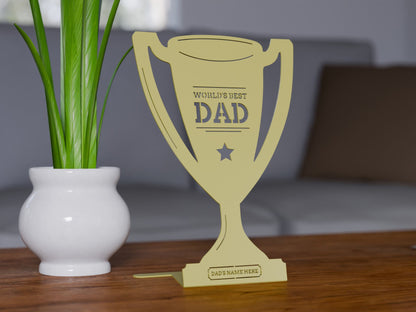 World's Best Dad - Desk Trophy