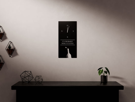 It's Wine O'Clock Wall Clock