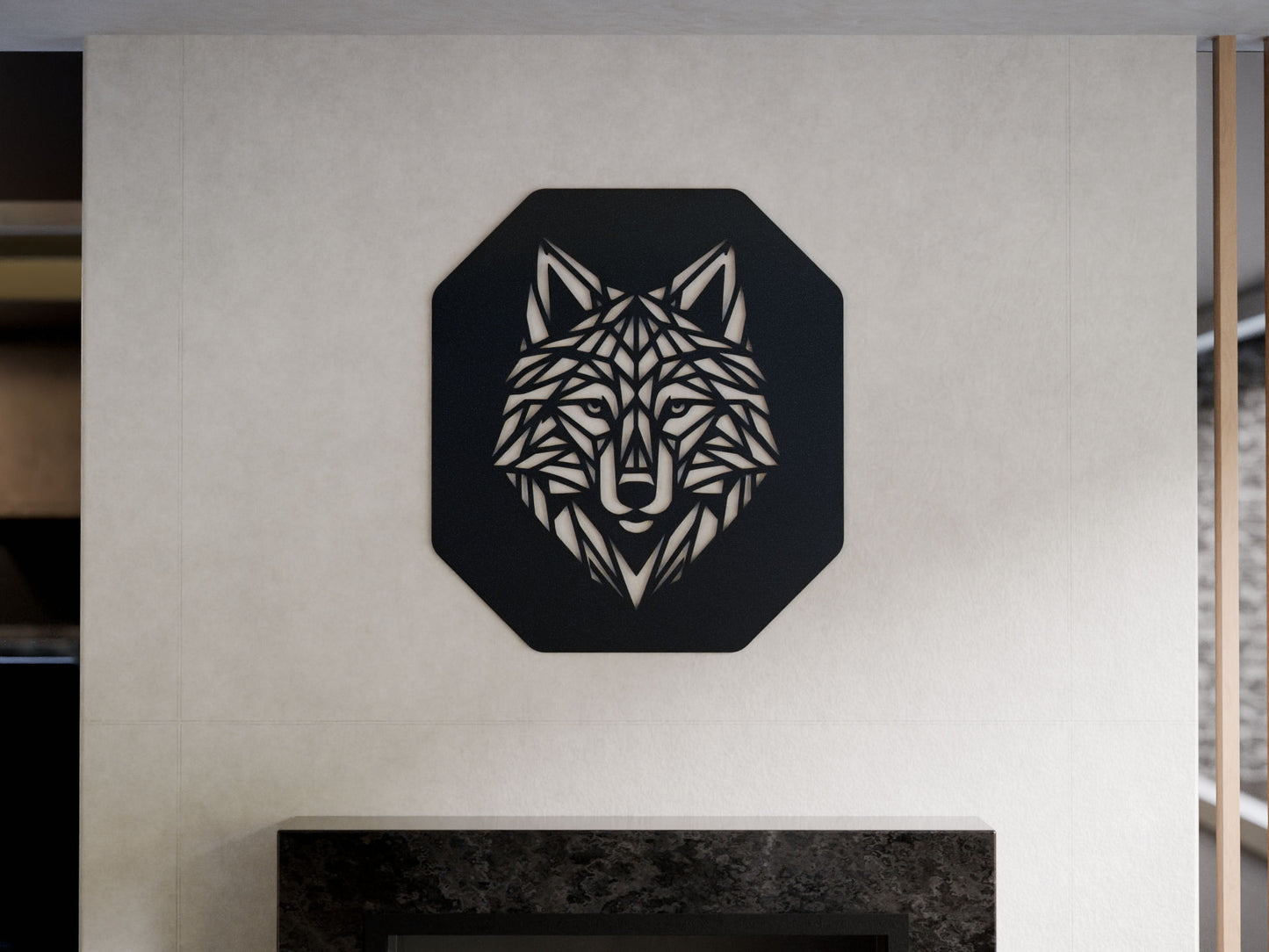 Wolf Polygon Face